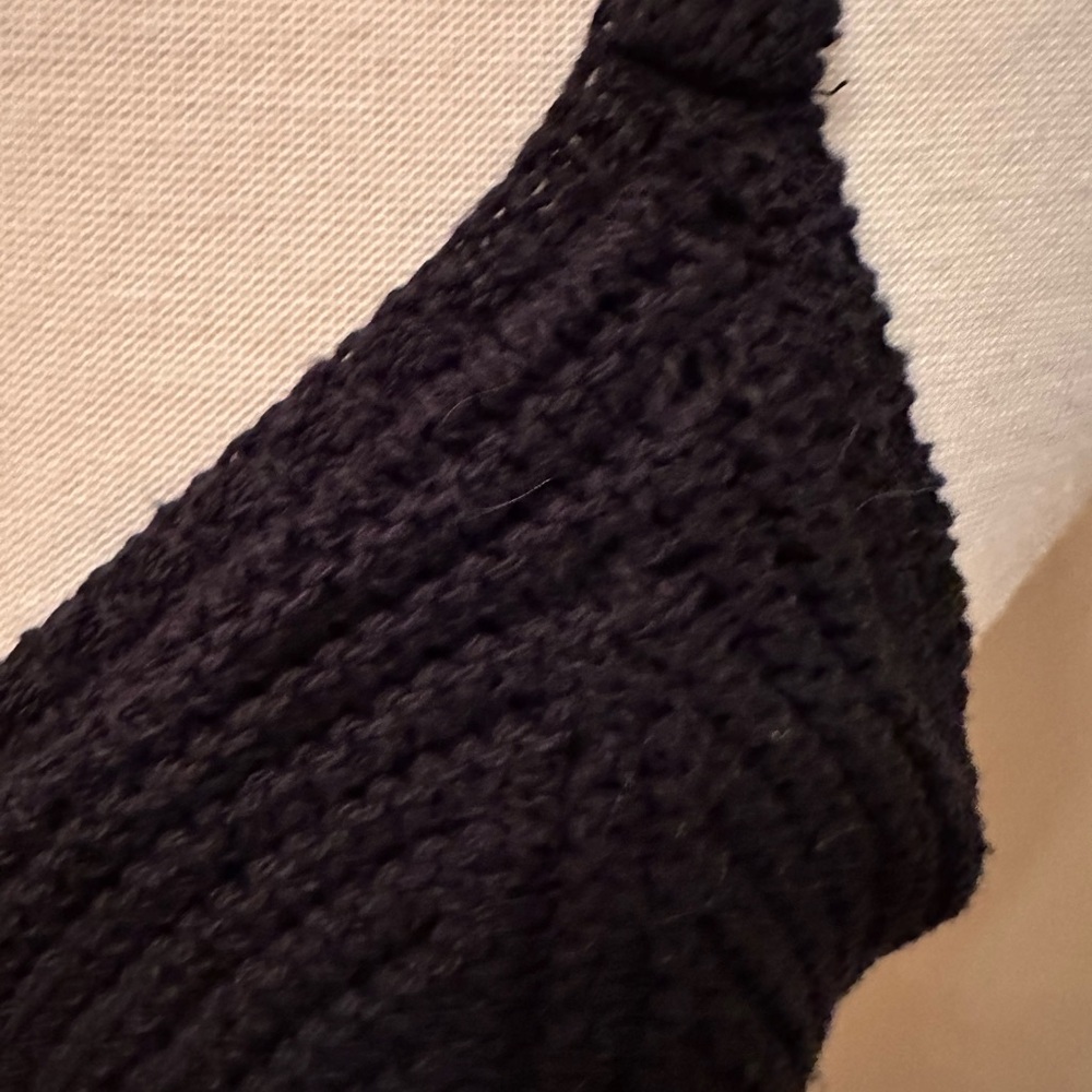 Anthropologie Black Textured Bralette - Picture 2 of 6